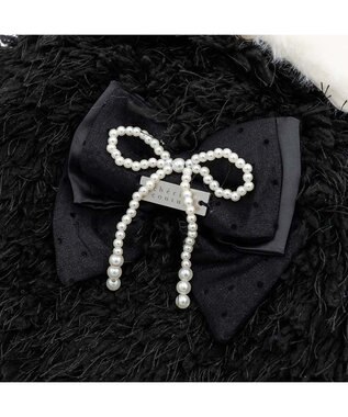 PET PARADISE cherircouture ドットリボン ポンチョ 《ブラック》 小型犬 ブラック