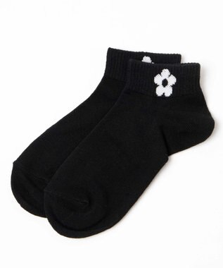WEGO フラワーショートソックス ブラックその他