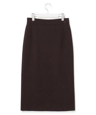23区 L 【洗える】ヴィスコースストレッチ タイトスカート ダークブラウン系