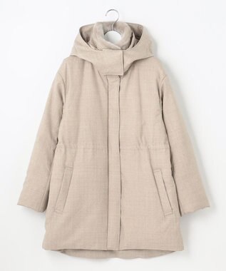 自由区 【ファー取り外し可】ライトウールダウン ベージュ系