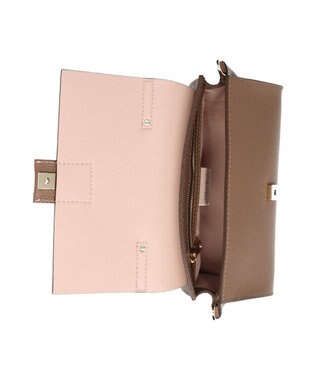 INTER-CHAUSSURES 【LORISTELLA】バンブーハンドルレザーハンドバッグ ブラウン