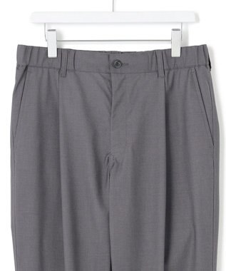 J.PRESS YORK STREET 【UNISEX】ウールライク テーパードイージーパンツ グレー系