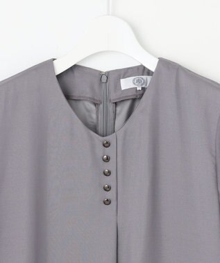 J.PRESS LADIES 【洗える】ブライトスパンボイル ワンピース グレージュ系