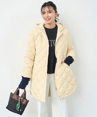 UNFILO 【自宅で洗濯OK / 軽量で暖かい】TAIONコラボ 2WAY キルティングダウン