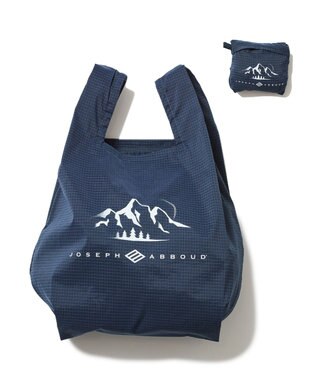 JOSEPH ABBOUD MOUNTAIN 【UNISEX】パワーリップルワシャー エコバック ネイビー系