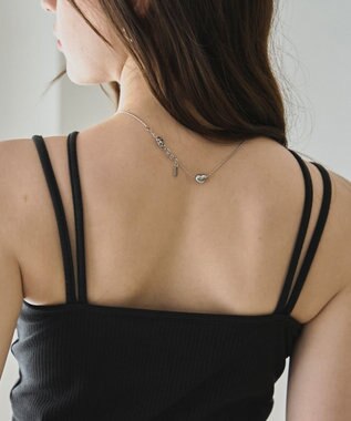 WEGO 【カップ付き】nachumoreホルターネックキャミ ブラック