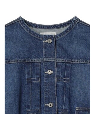AMERICAN HOLIC ノーカラーデニムＧジャン Indigo