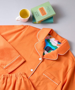  【綿100%】40/2コーマ天竺シルケットパジャマ MADE WITH LIBERTY FABRIC