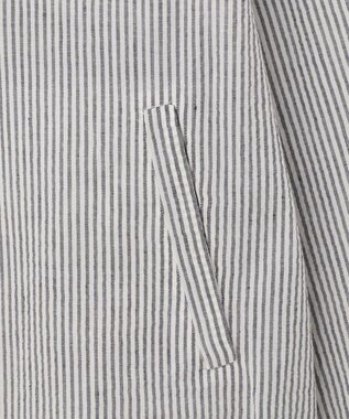 JOSEPH ABBOUD MOUNTAIN 【SPACE／UNISEX】オーガニックコットンリネンドライサッカー シャツ ネイビー系1