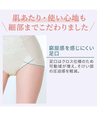 BRADELIS New York 【BRADELIS NewYork peace】ナチュラルフィット綿混ショーツ25 補正 補整下着 吸汗速乾 接触冷感で快適 シアーグレージュ