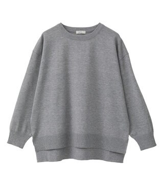 earth music&ecology 【洗濯機洗い可】レンチング(TM)エコヴェロ(TM)(チュニック) Gray Mixture