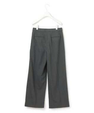 ICB 【洗える】 LinenLikeOx ワイドストレートパンツ グレー系
