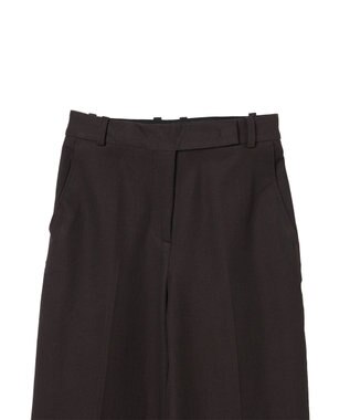 JOSEPH ギャバジンストレッチ ワイドレッグトラウザーズ YUKIO Cocoa