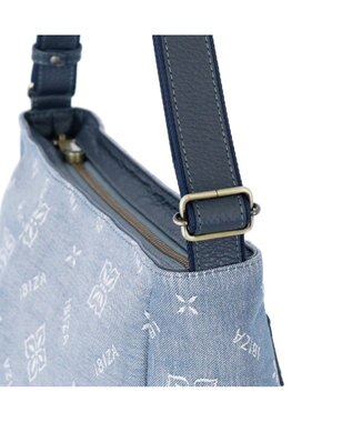 IBIZA アスール　ロゴデニム　ショルダーバッグ 水色
