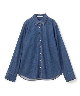 BEIGE， 【洗える】DELAUP / ダンガリー風コットンデニムシャツ Indigo