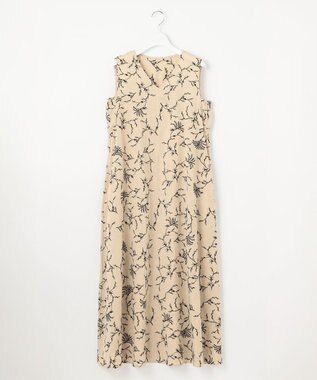 23区 【Indian Factory】フラワーエンブロイダリー ワンピース ベージュ系