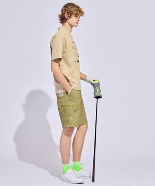 PW CIRCULUS 【MEN】9モチーフモックネック ゴルフ ベージュ系