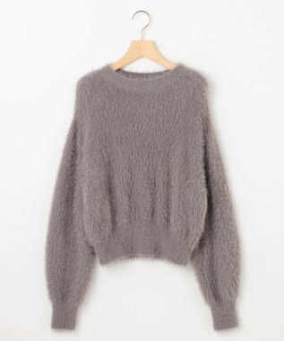 組曲 ナイロンファー ニット モカブラウン系