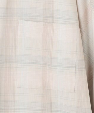 ICB 【洗える】シアーチェック シャツ トープ系