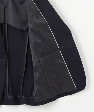 J.PRESS LADIES 【セットアップ対応・洗える・抗菌防臭】T/Cポンチ テーラード ジャケット ネイビー系