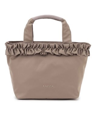 TOCCA 【ショルダー取り外し可能】FRILL GARLAND NYLONTOTE  トートバッグ ベージュ系