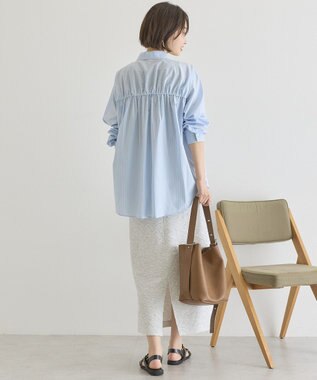 AMERICAN HOLIC シャーリングシャツ Stripe Sax