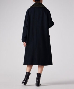 Paul Smith ウールカルゼ ロングコート ネイビー