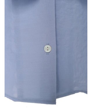 earth music&ecology ラッフルショートブラウス Sax