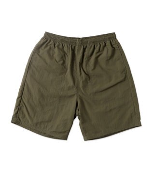 WEGO 【速乾/ウエストゴム/SMLサイズ】ナイロンイージーショーツ オリーブ