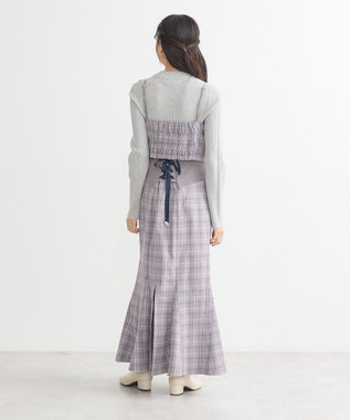 earth music&ecology やわらかタッチハイネックリブニットプルオーバー Gray Mixture