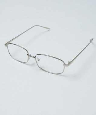 WEGO メタルフレームクリアアイウェア シルバー