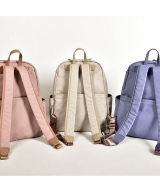 LA BAGAGERIE モノグラムデイリーバックパック アイボリー