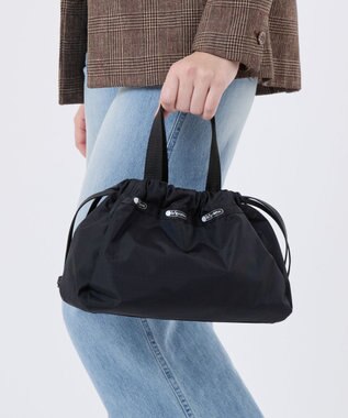 LeSportsac E/W CITY DRAWSTRING BAG??? /アップタウンブラック/ブラック アップタウンブラック/ブラック