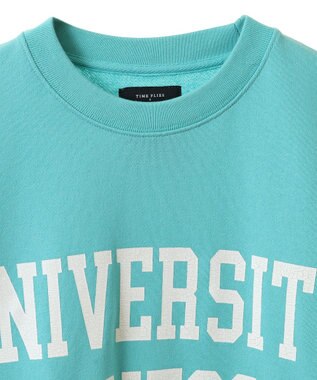 CRAFT STANDARD BOUTIQUE 【ユニセックス】裏毛プリントスウェット Blue Green