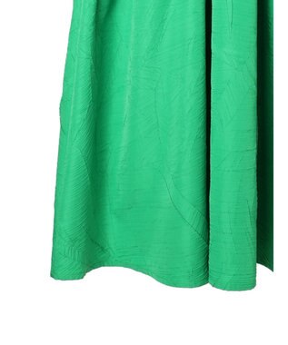 Green Parks ■ＥＳＣＡＲ　エンボスティアードワンピース Green