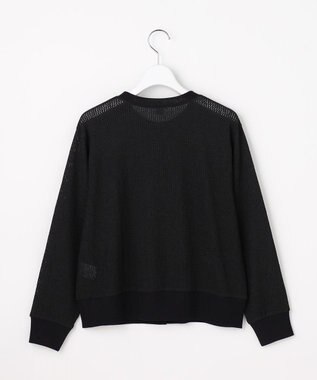 J.PRESS LADIES 【冷房対策に】レーシー カーディガン ブラック系