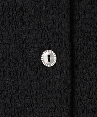 J.PRESS LADIES 【冷房対策に】レーシー カーディガン ブラック系