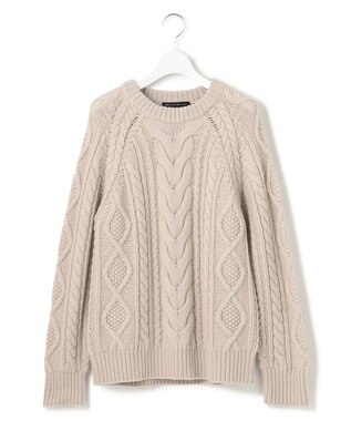 23区 【CLASSY.12月号掲載】アランパターン ニット ベージュ系