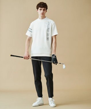 23区GOLF 軽快な履き心地【MEN】ＴＥＸＢＲＩＤダンボール パンツ ブラック系