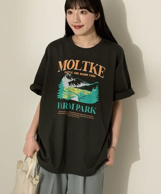 AMERICAN HOLIC FARM PARKプリントTシャツ Charcoal Gray