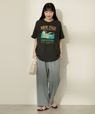 AMERICAN HOLIC FARM PARKプリントTシャツ Charcoal Gray