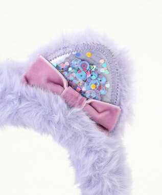 ANY KIDS シャラシャラ ネコミミ イヤーマフ パープル