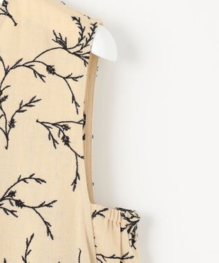 23区 【Indian Factory】フラワーエンブロイダリー ワンピース ベージュ系