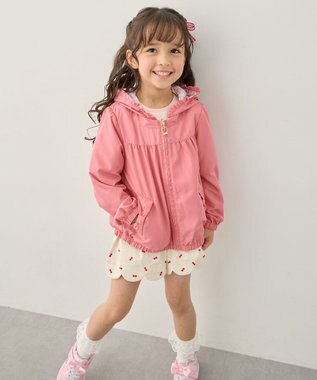 ANY KIDS 【フード取り外し/洗濯機可能】撥水加工リバーシブルゾン ピンク