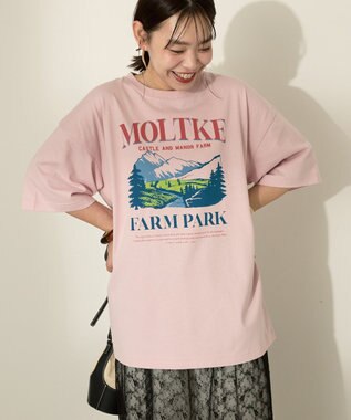 AMERICAN HOLIC FARM PARKプリントTシャツ Pink