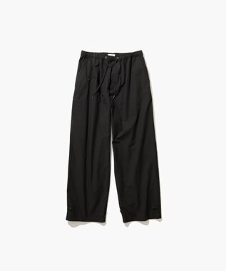 ATON LIGHT TC GABARDINE | ウォッシュドワイドパンツ - UNISEX BLACK
