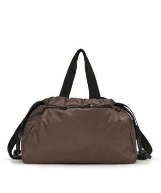 LeSportsac E/W CITY DRAWSTRING BAG /アップタウンダークチョコ/ブラック アップタウンダークチョコ/ブラック