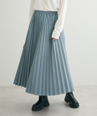 Green Parks ・Ｐｅｔｉｔ　Ｆｌｅｕｒ　ラメプリーツスカート Green