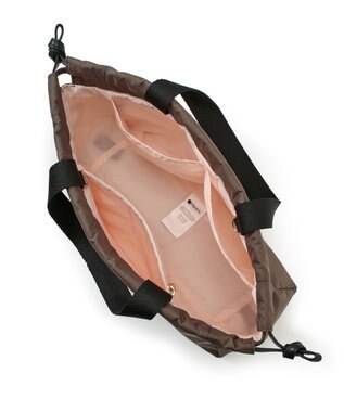 LeSportsac E/W CITY DRAWSTRING BAG /アップタウンダークチョコ/ブラック アップタウンダークチョコ/ブラック