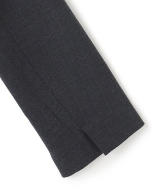 ICB 【UVカット・洗える】ウール2WAYストレッチ ノーカラージャケット チャコール